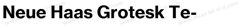 Neue Haas Grotesk Te字体转换